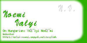 noemi valyi business card
